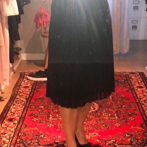 CK Calvin Klein Pleated Silk Skirt